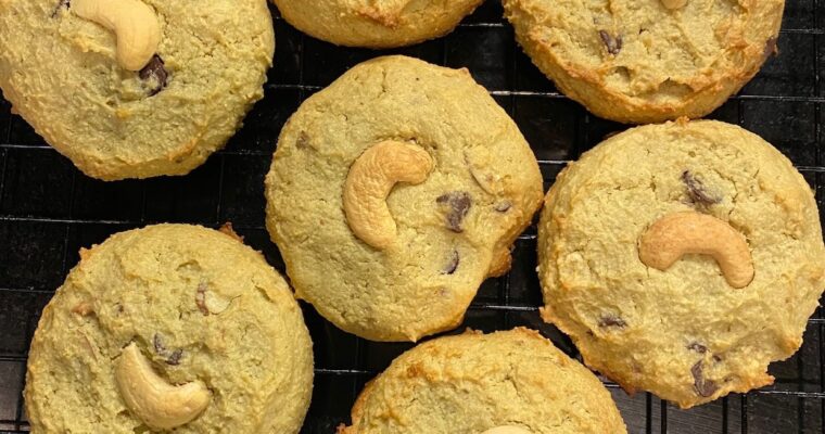 Avocado Cashew Nut Cookies